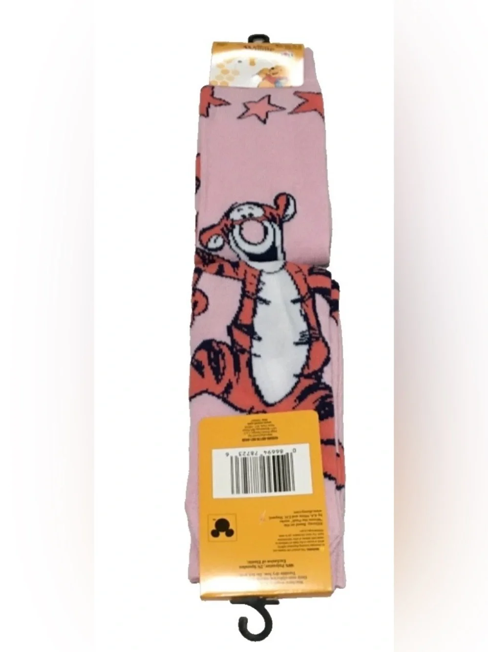 Disney Winnie The Pooh. Tigger Socks pink 6 1/2 - 12 NWT